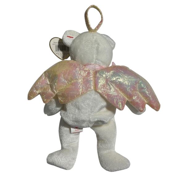 Ty Beanie Baby HALO Angel Bear 1998 Retired Both Tags Collectible - Picture 2 of 3